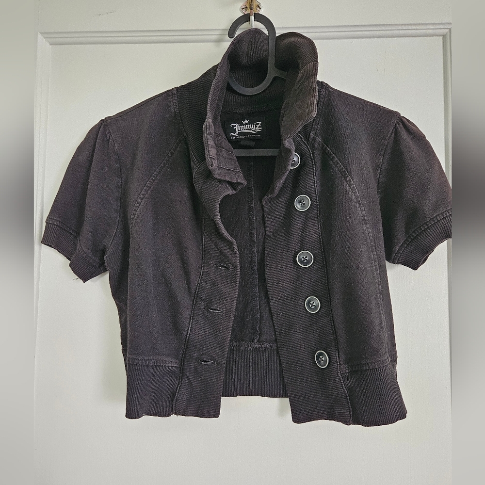 Jimmy Z Small Black Short Sleeve Jacket